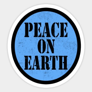 peace on earth peace Sticker